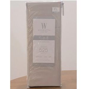 Wamsutta® 525-Thread -Wrinkle Resistant Full Flat Sheet in silver NWT